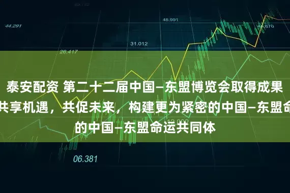 泰安配资 第二十二届中国—东盟博览会取得成果超700项 共享机遇,共促未来,构建更为紧密的中国—东盟命运共同体